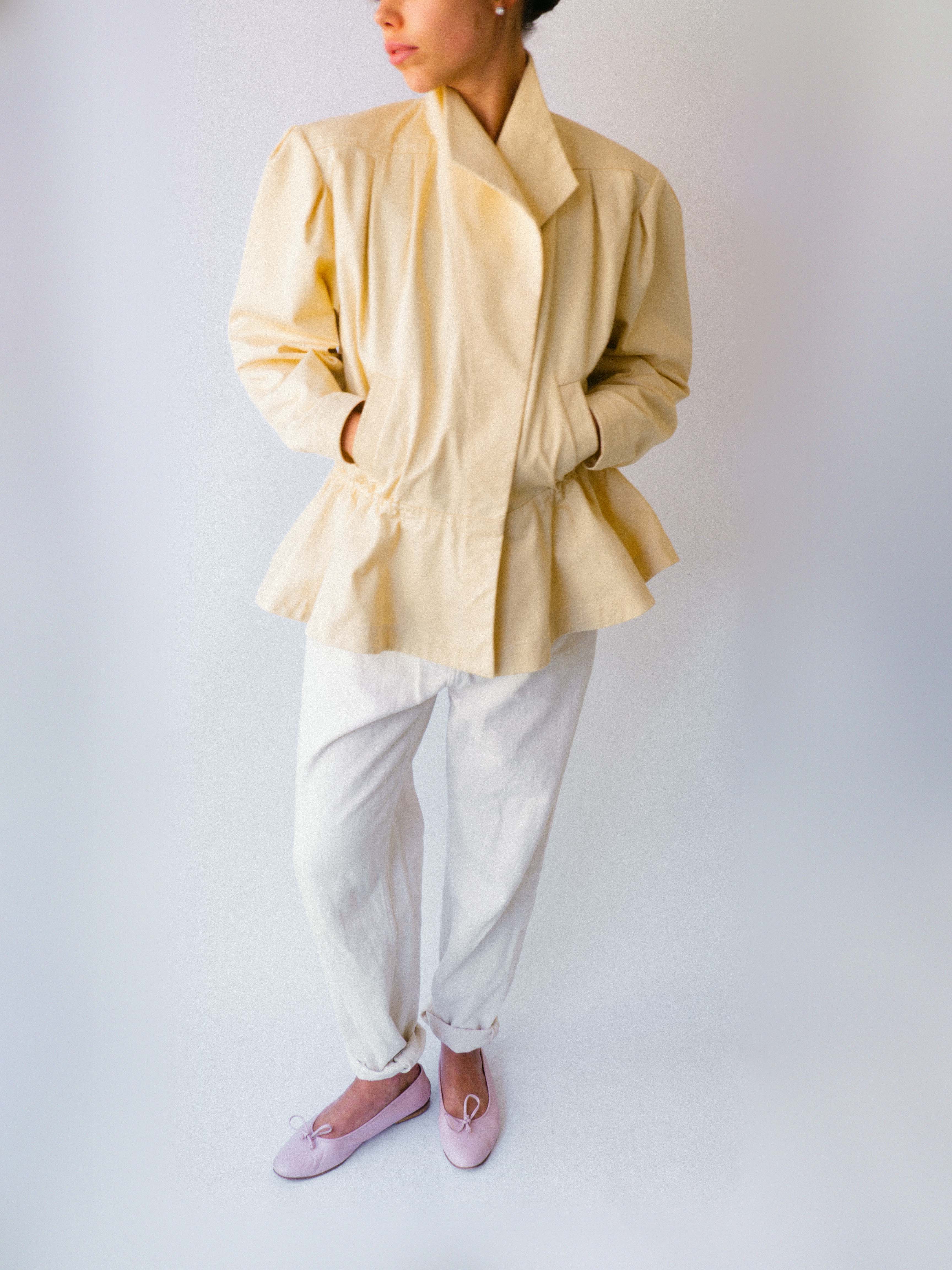 Butter Yellow Cotton Jacket