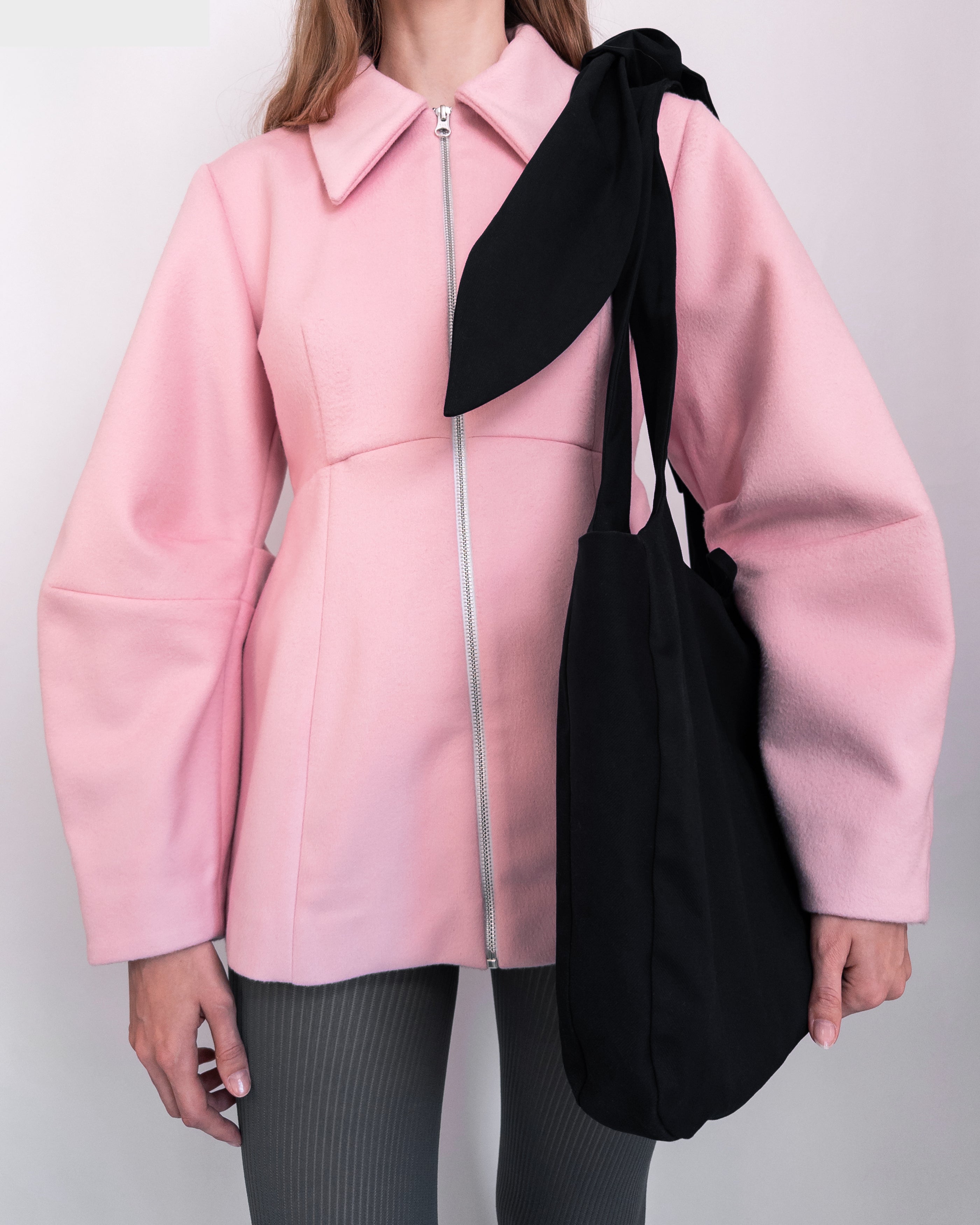 Pink Wool Shaped Jacket