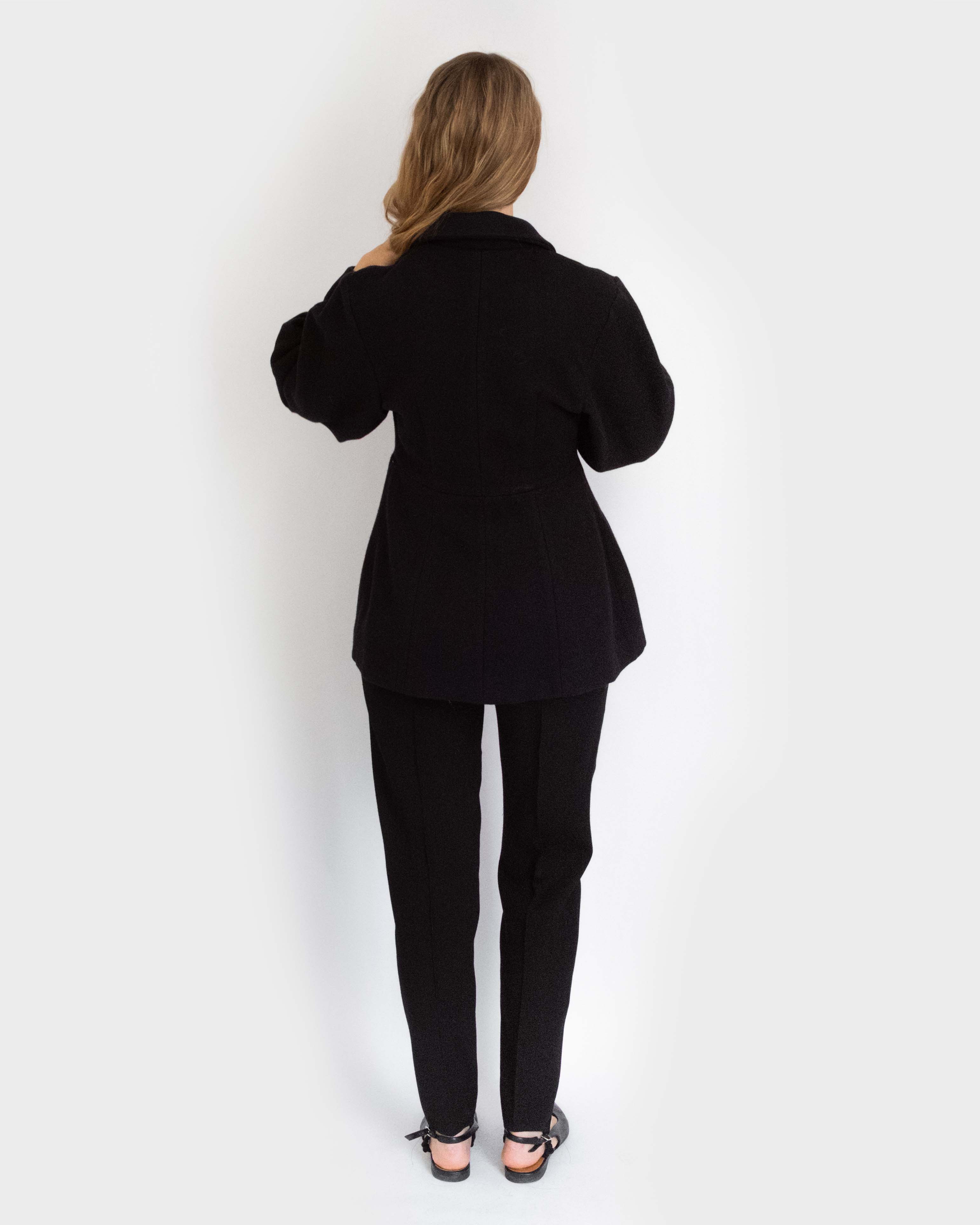 Dark Blue Wool Shaped Jacket
