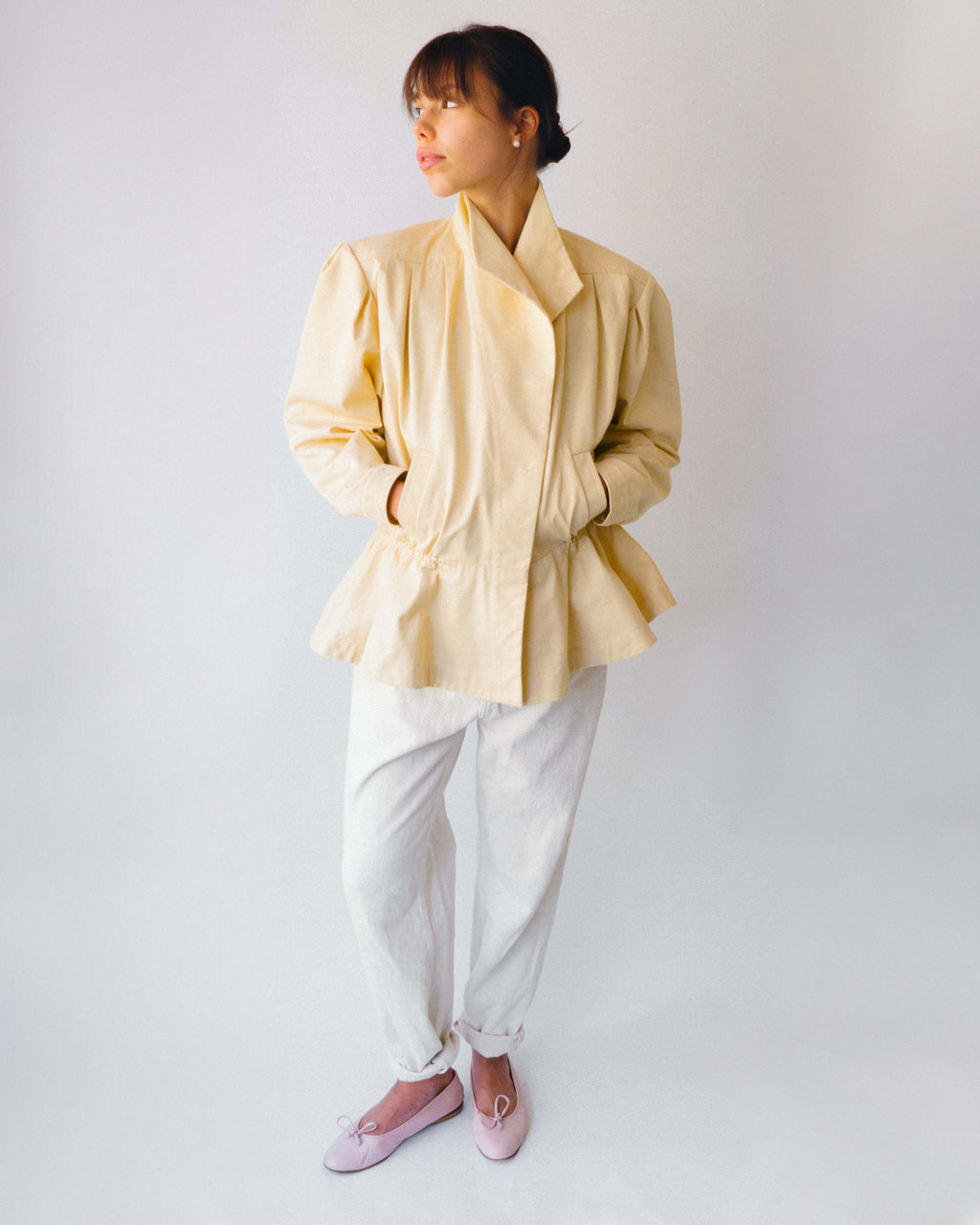Butter Yellow Cotton Jacket