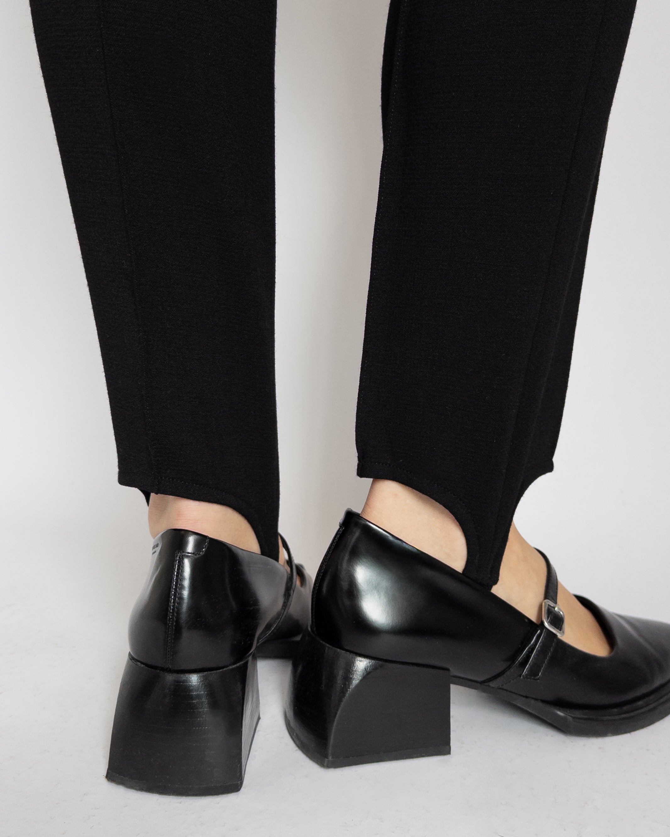 Black Stirrup Trousers
