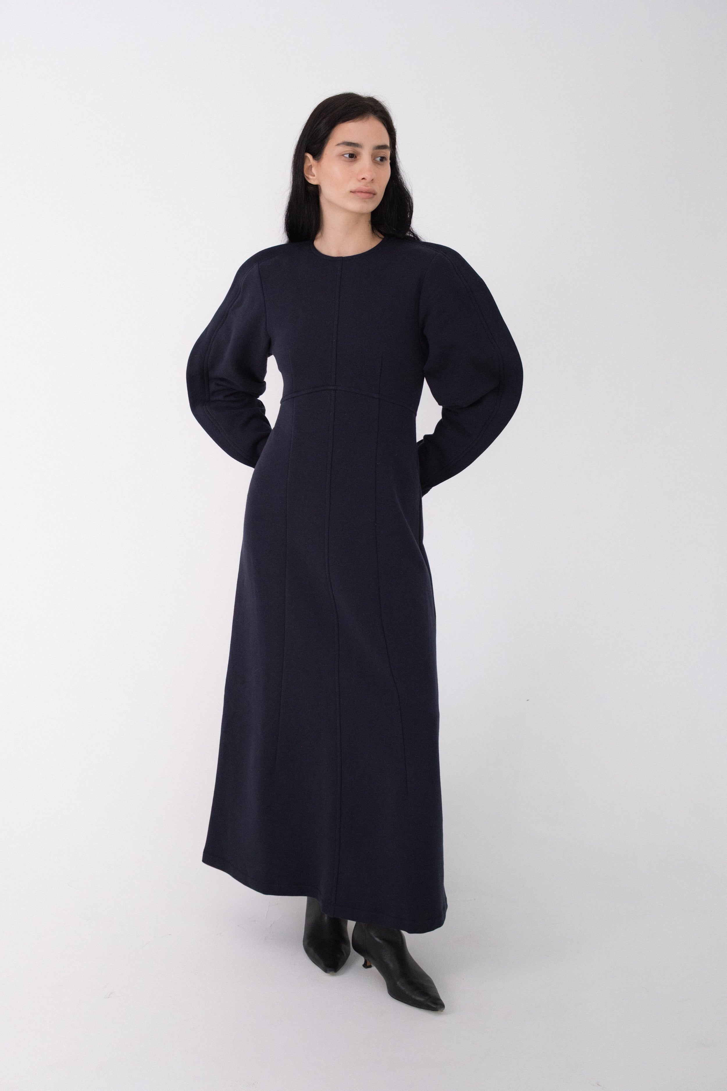 Dark Blue Jersey Dress
