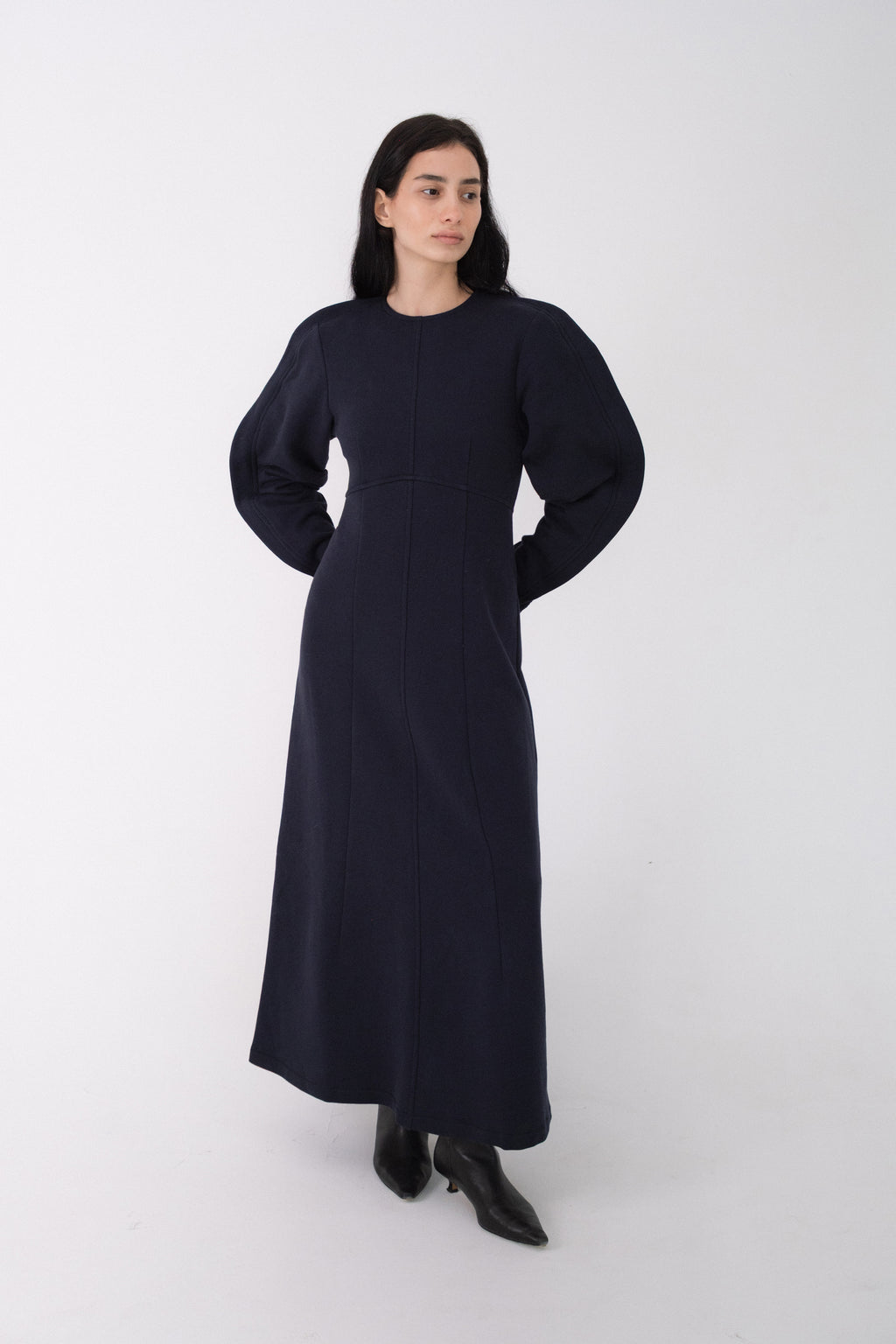 Dark Blue Jersey Dress