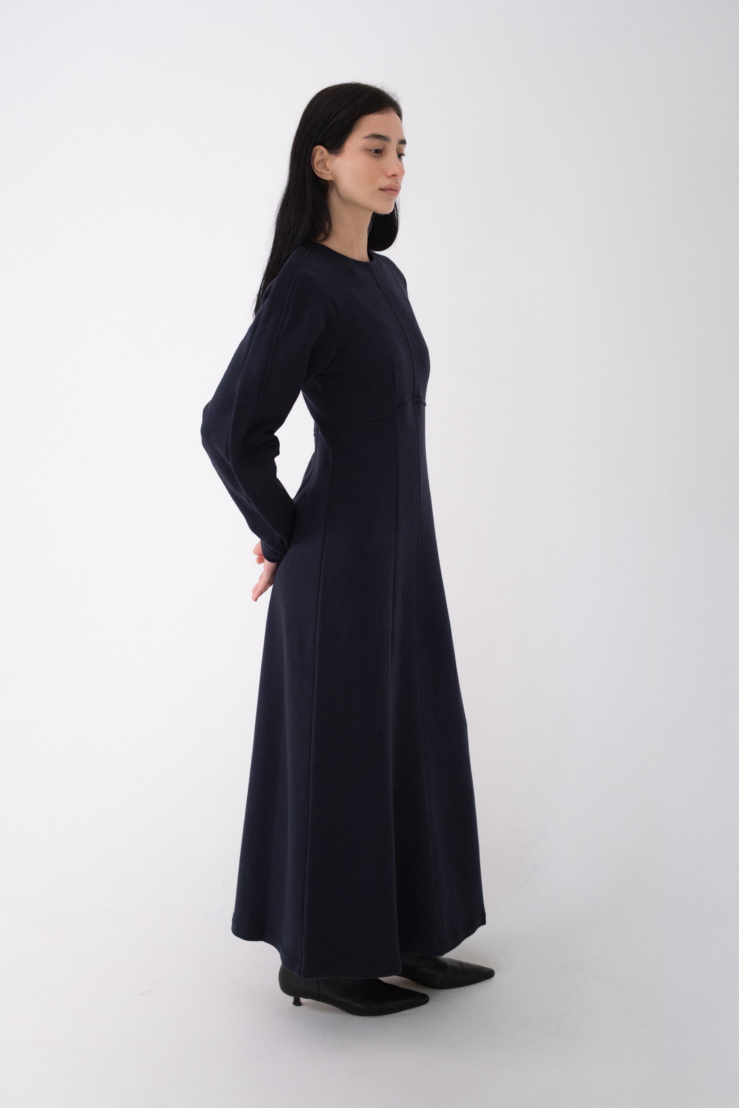 Dark Blue Jersey Dress