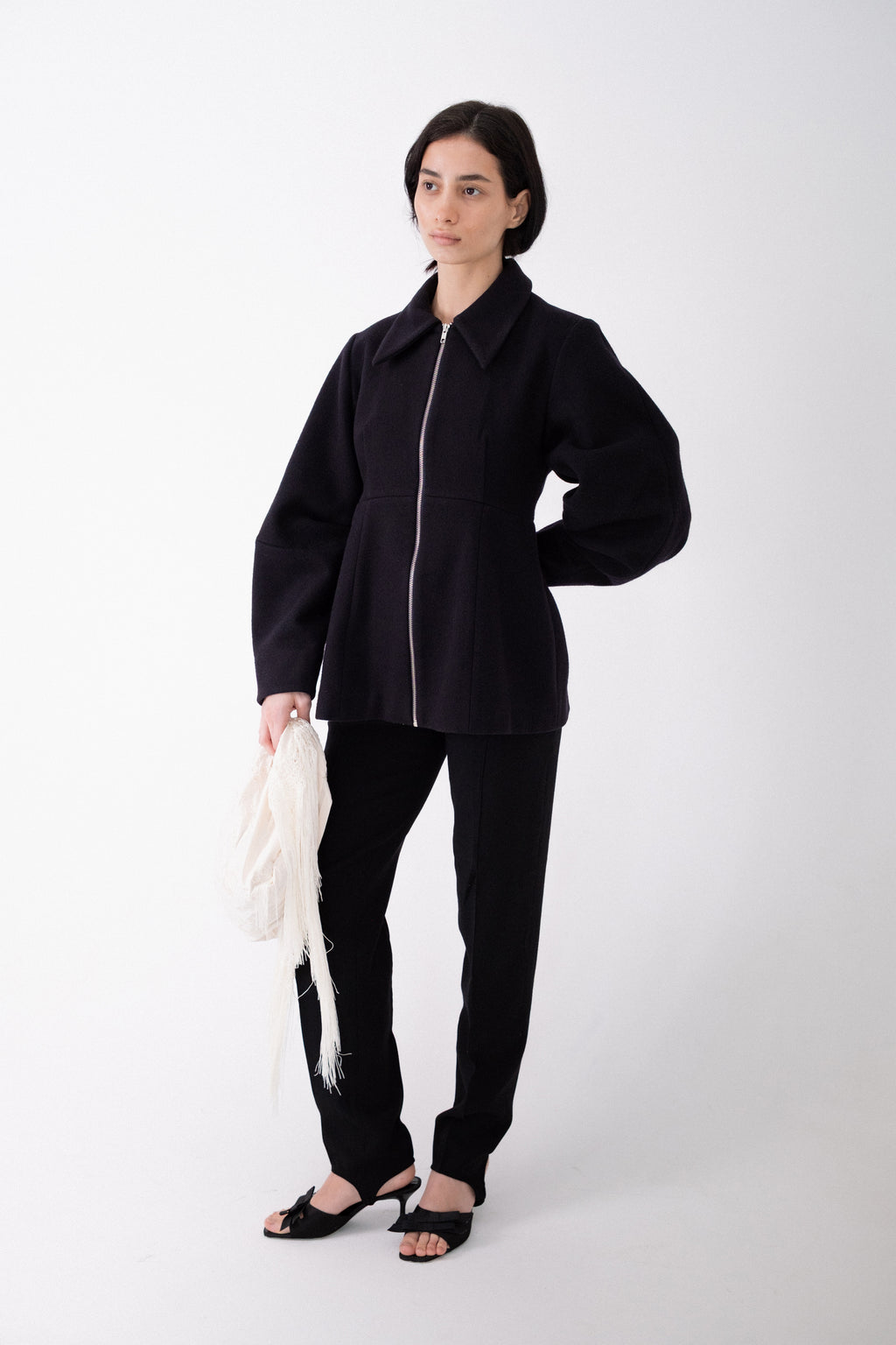 Black Stirrup Trousers