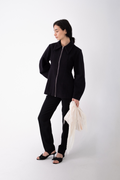 Dark Blue Wool Shaped Jacket