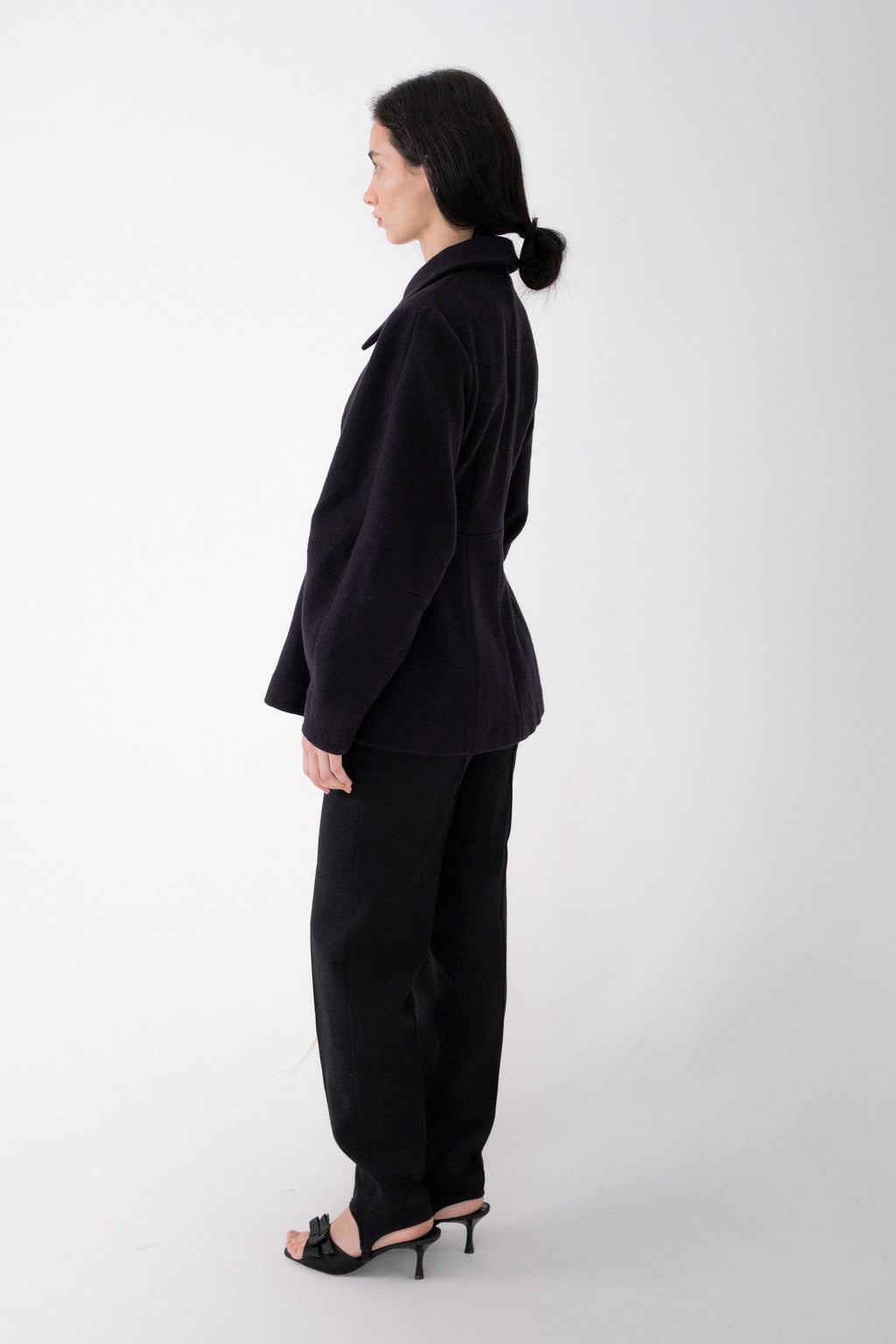 Black Stirrup Trousers