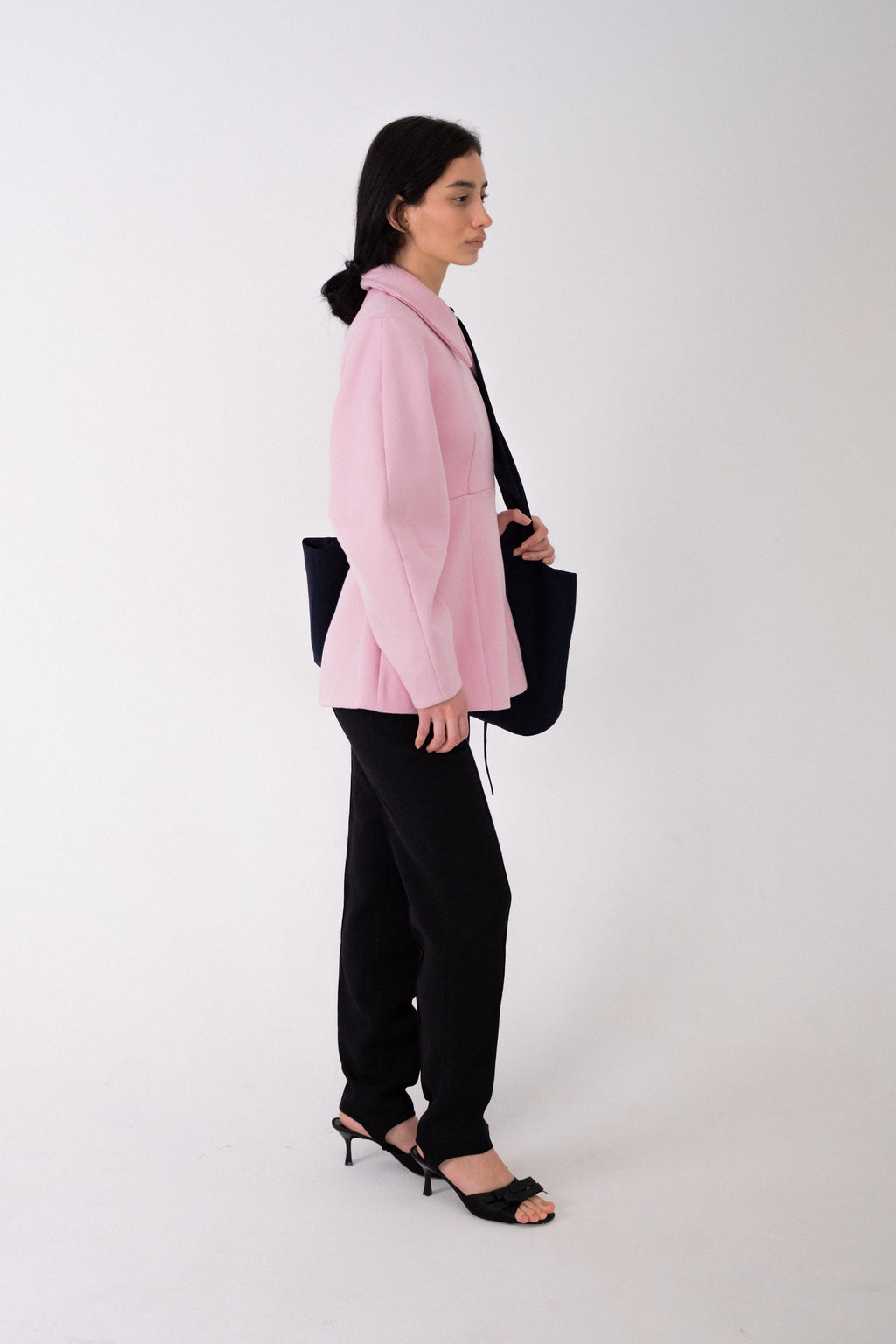 Pink Wool Shaped Jacket