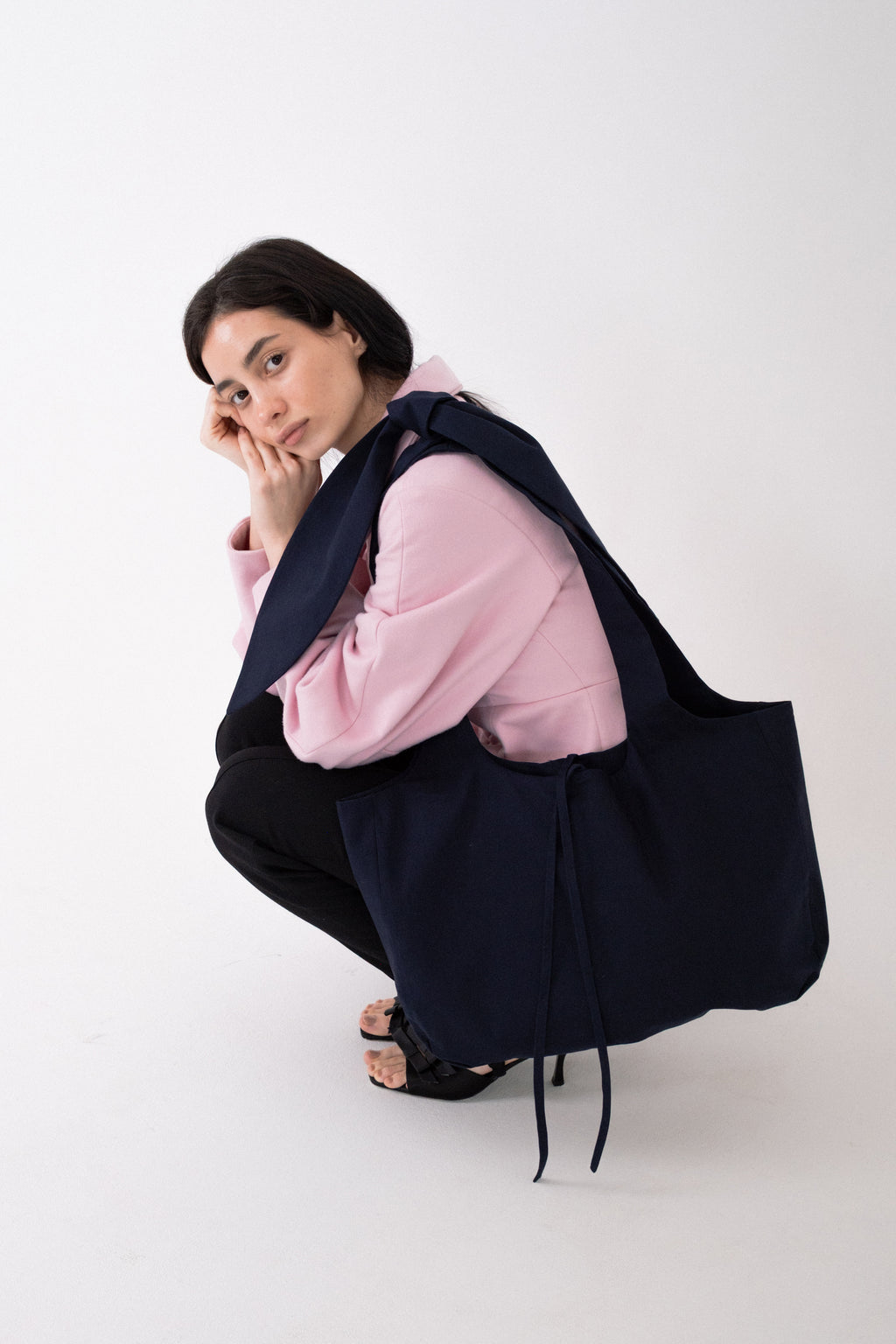 Dark Blue Tote Bag