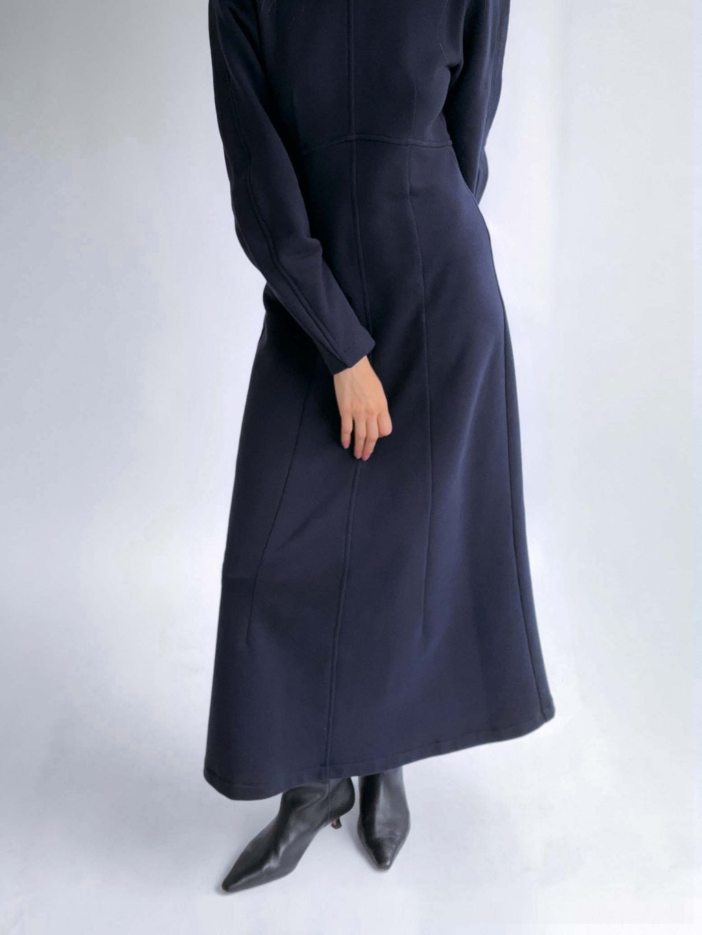 Dark Blue Jersey Dress