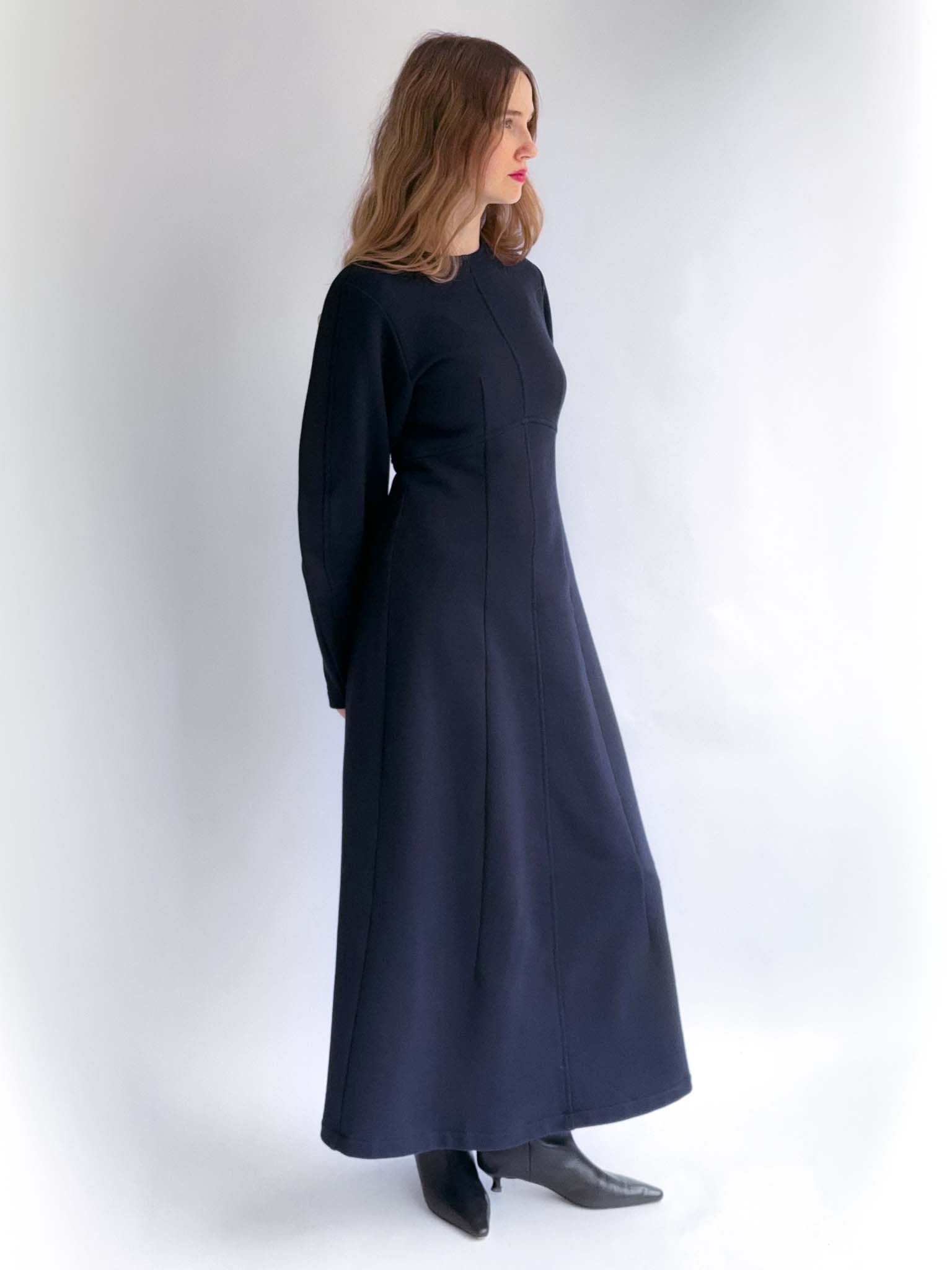 Dark Blue Jersey Dress