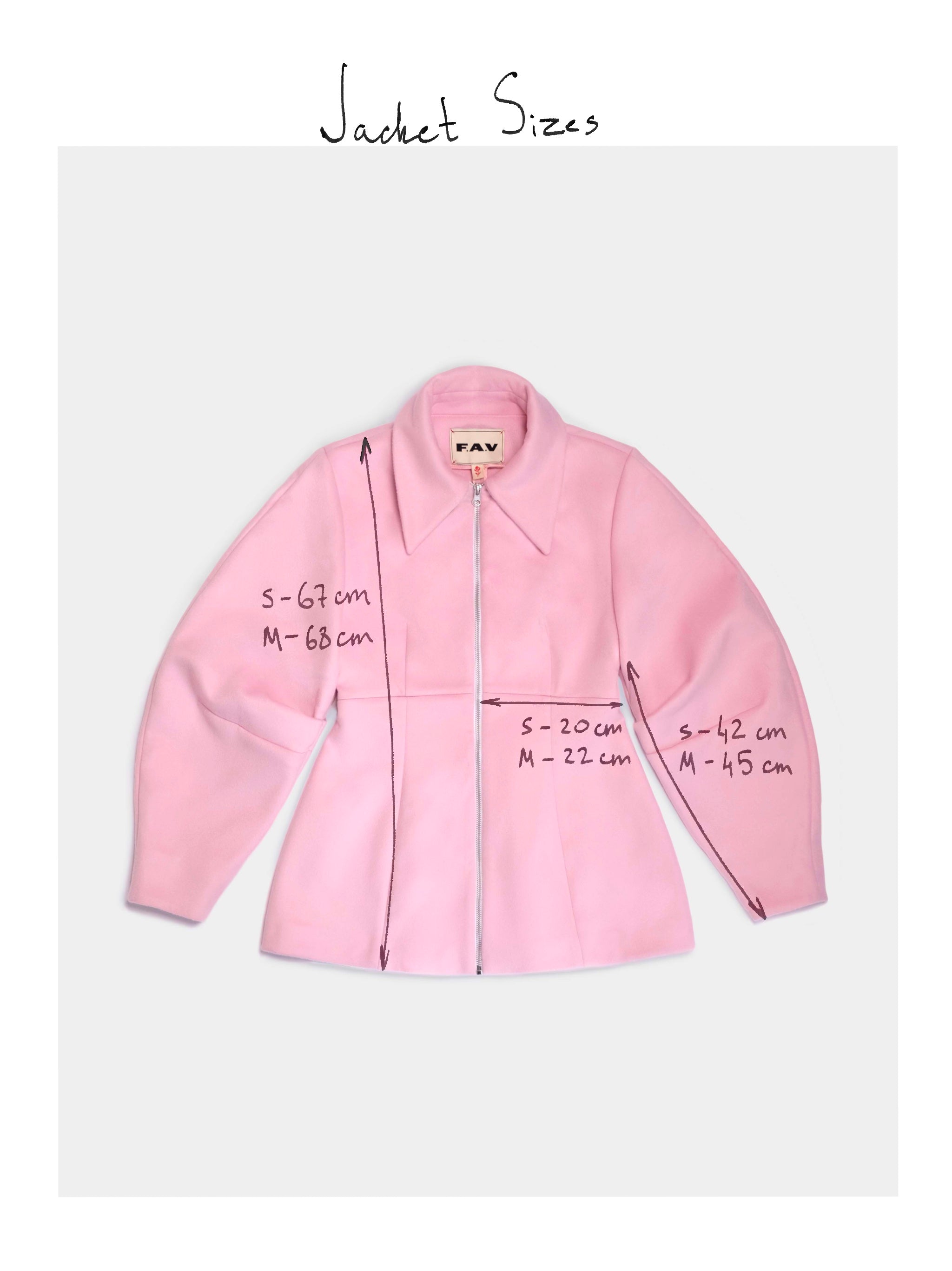 Pink Wool Shaped Jacket