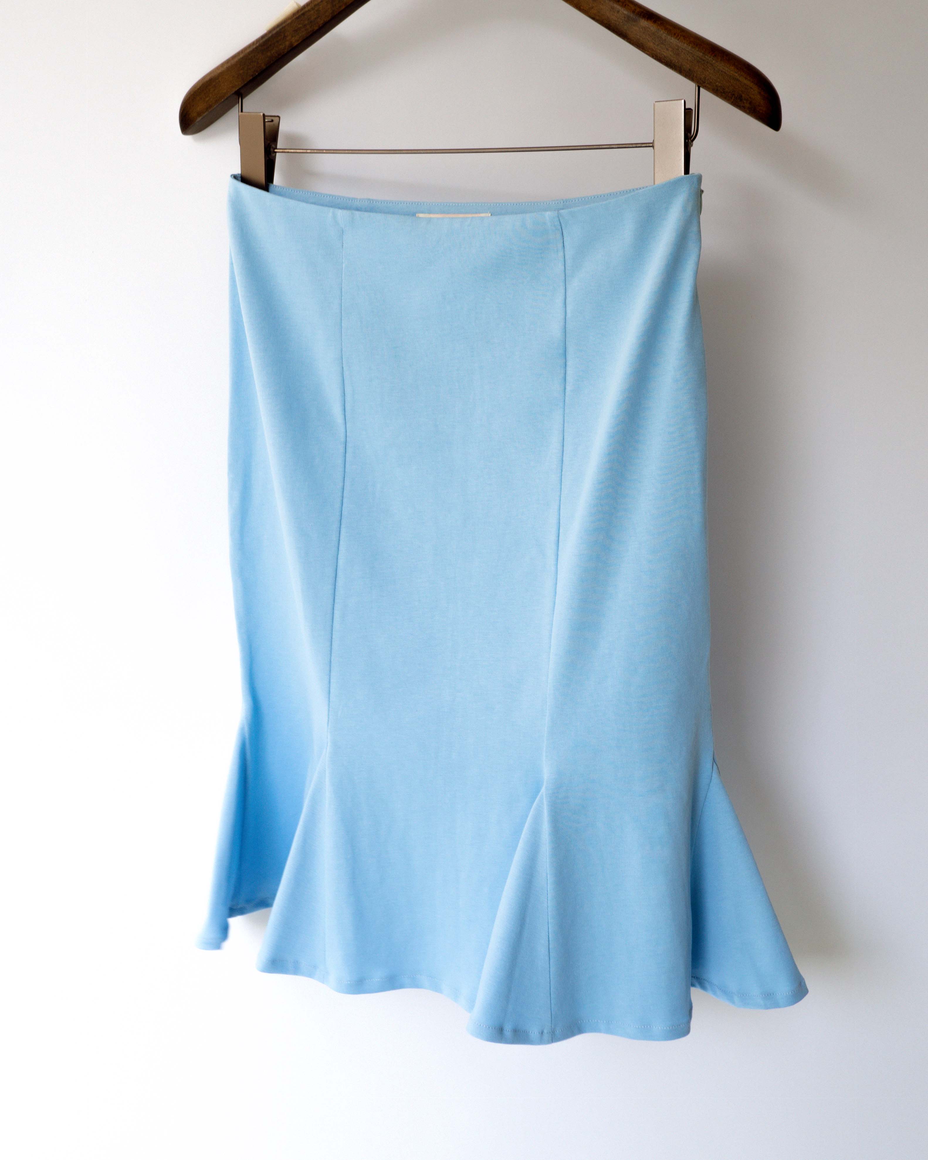 Blue Cotton Skirt
