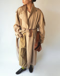 Beige Cotton Trench Coat