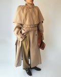Beige Cotton Short Cape