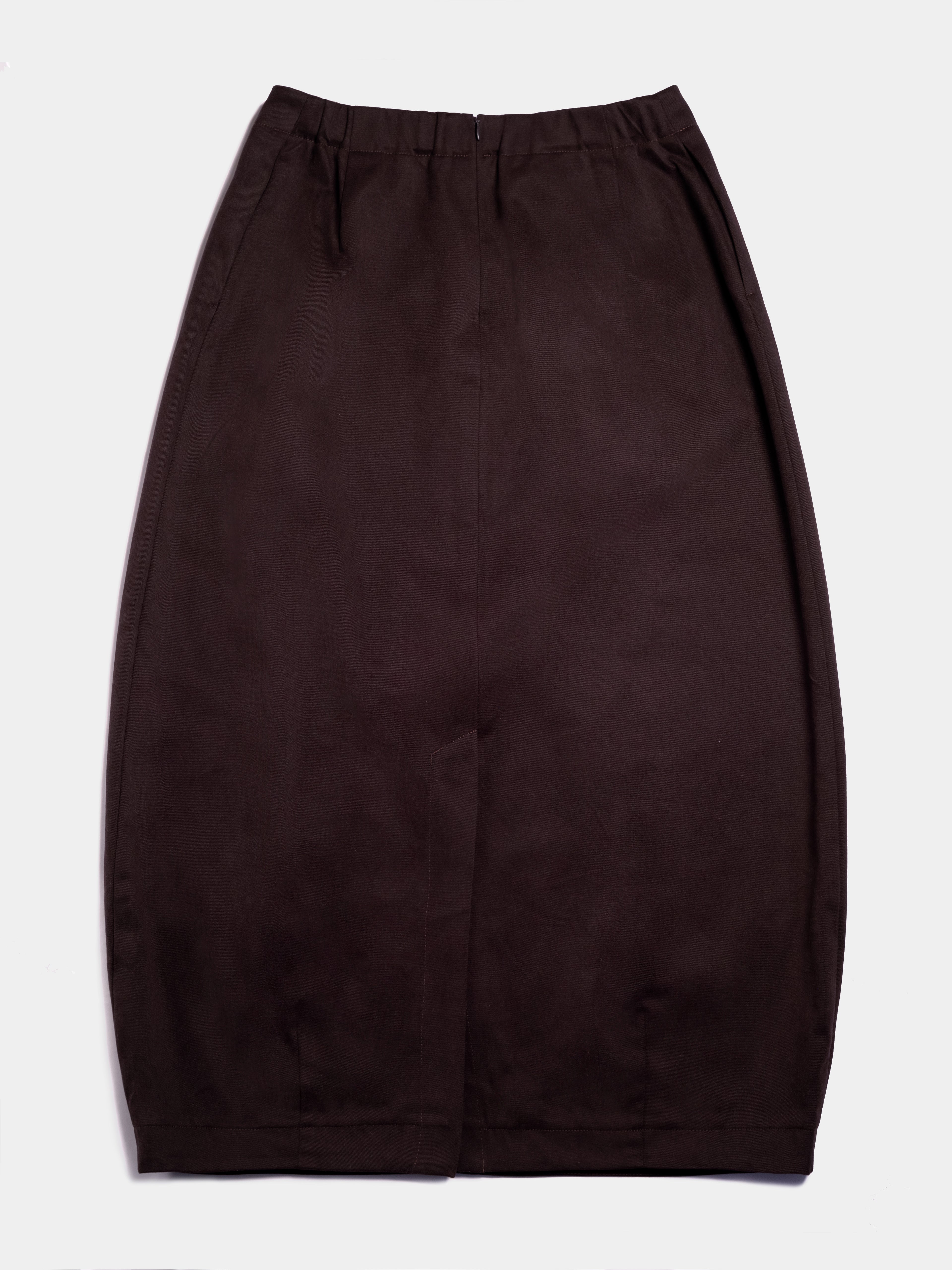 Brown Cotton Skirt
