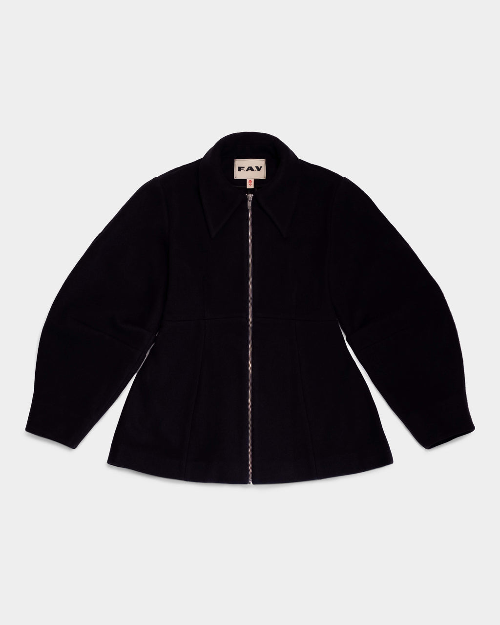 Dark Blue Wool Shaped Jacket