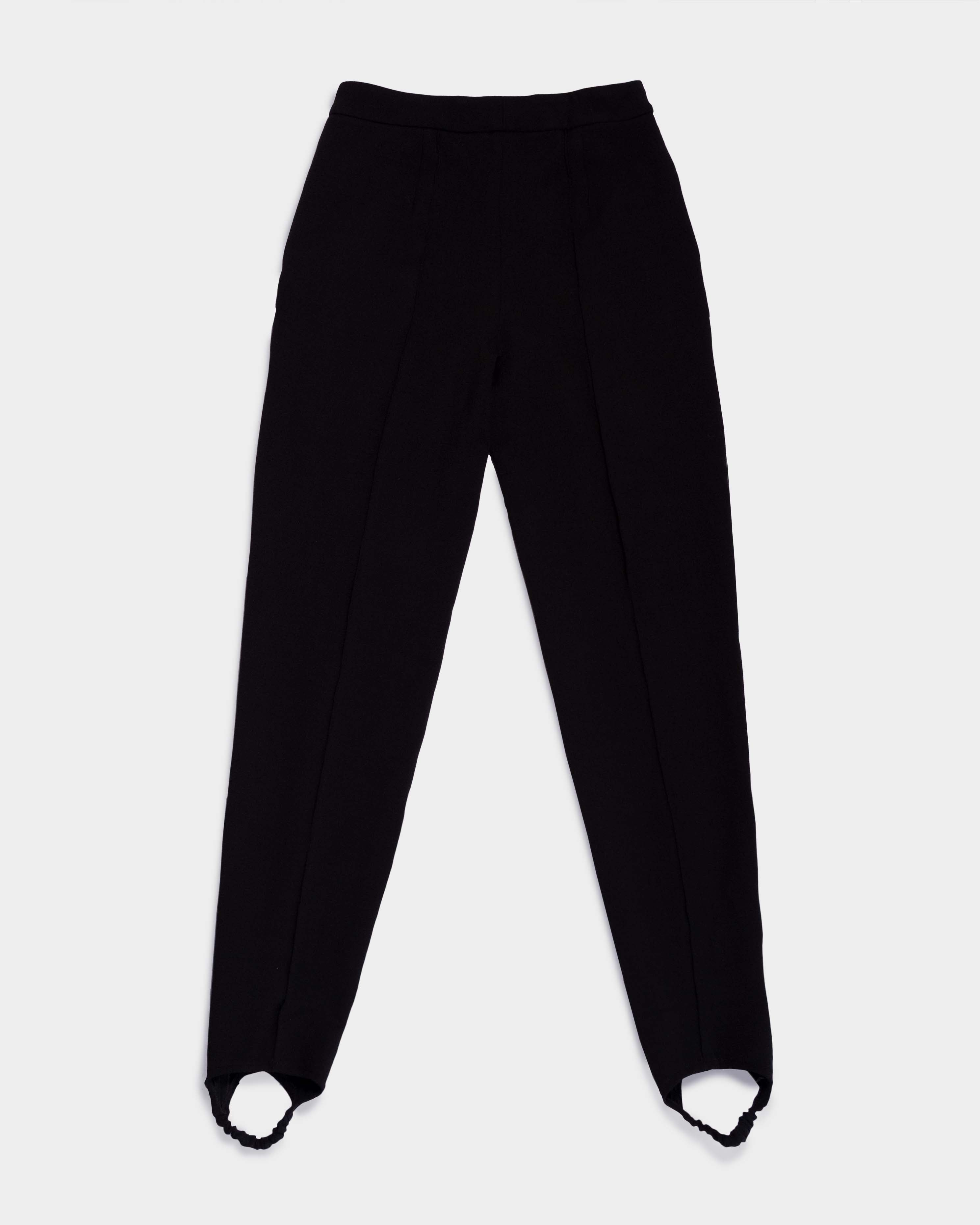 Black Stirrup Trousers