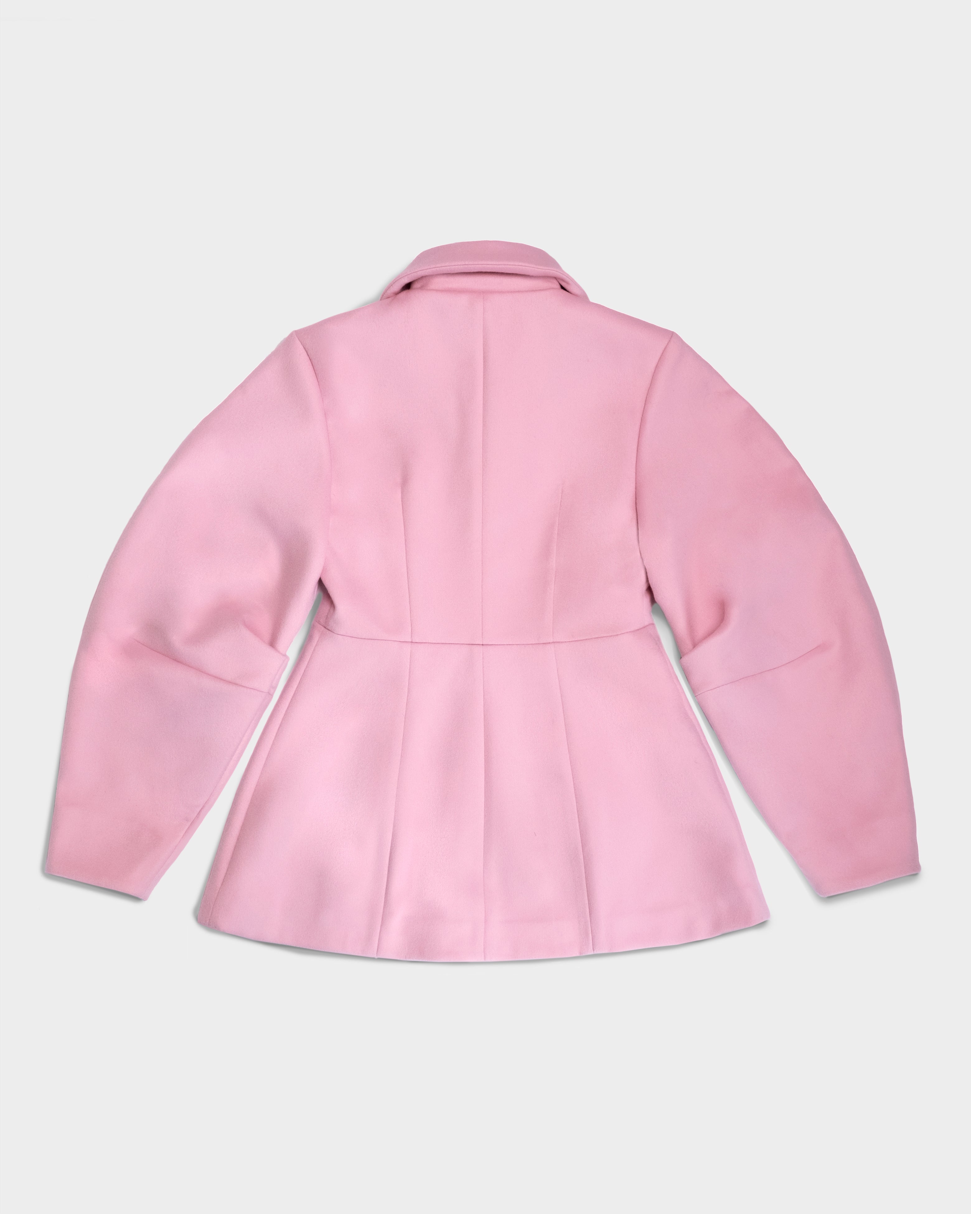 Pink Wool Shaped Jacket